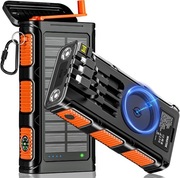 Powerbank solnarny 26800 mAh z 4 kablami WASTDE 7w1