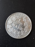 Niemcy 1/2 marki 1915 rok ( J)