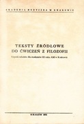 Teksty źródłowe do ćwiczeń z filozofii