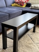 Stolik kawowy Lack Ikea czarny 90x26x45