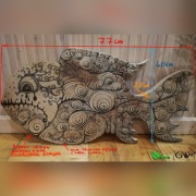 ryba z drewna, recznie wykonana, dekoracja