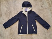 Kurtka chłopięca typu softshell,  granatowa - rozm 128