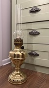 Stara mosiężna lampa naftowa Antyk 1