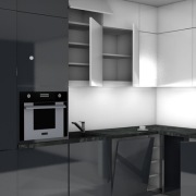 KUCHNIA POD WYMIAR  fronty lakierowane antracyt
