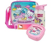 Torba termiczna Hello Kitty z bidonem i pudełkiem na przekąski