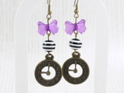 Native Bloom kolczyki ZEGARY vintage retro wyjątkowe na prezent NA128