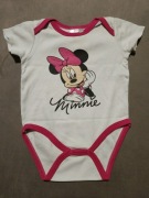 Disney baby Body Krótki Rękaw Myszka Minnie Rozmiar 80