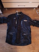 Kurtka motocyklowa HUSAR ADVENTURE turystyczna tekstylna czarna 3 warstwowa