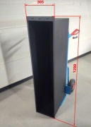 stalowa wnęka/wkład/regał na drewno kominkowe do zabudowy