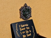 Metalowy Pin Harry Potter, Slytherin, pin HP, Hogwart, broszka, przypinka.