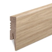 80x16mm LISTWA PRZYPODŁOGOWA DĄB FORNITURY MDF DEKORACYJNA COKÓŁ PROMIEŃ R2