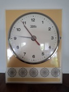 Zegar kuchenny ścienny Diehl dilectron porcelana 1960 r. 