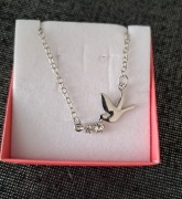 Łańcuszek SREBRNY stal chirurgiczna koliber cyrkonie Hit2026