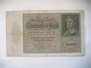 Banknot Niemcy - 10000  Marek 1922 r.