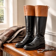 Kozaki skórzane oficerki Kurt Geiger oryginalne 40 wysokie 100% skóra