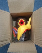 Gra edukacyjna Montessori, magnetyczny dzięcioł z robaczkami.