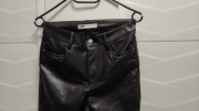 Spodnie Zara r. 34 pas 70 cm eko skóra czarne NOWE