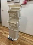 Nowy 3-poziomowy wózek z koszami na pranie