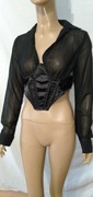 gorsetowy transparentny  top z długim rękawem PRETTYLITTLETHING r. 36