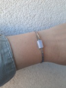 Bransoletka z chalcedonem 