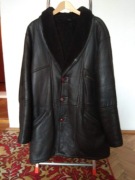 Kożuch męski, skórzany, L/XL 