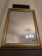 Lustro w złotej ramie – stan idealny
