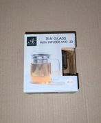 Szklanka z Zaparzaczem i Pokrywką Kubek do Herbaty