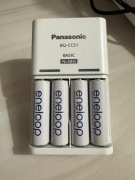 Ładowarka Panasonic BQ-CC51 z 4 akumulatorami Eneloop
