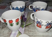 Piękne ceramiczne filiżanki z Holandii handmade