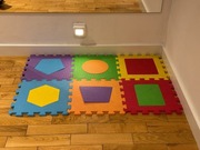 Puzzle piankowe 6 szt. figury BabyOno