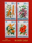 Znaczki flora:0428: kwiaty- Indonezja 1966r **