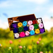 Zestaw mydelek w kształcie róż 18 sztuk 