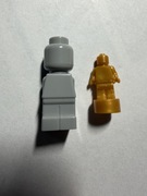 LEGO MINIFIGURKA J SZARA BODY MICROFIGURE COMPLETE+STATUETKA  85863 + 90398