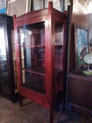 Witryna przeszklona Art Deco - Dąb Mahoń