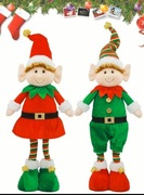 Elfy skrzaty 60cm zestaw 2 sztuki para figurki dekoracja świąteczna 