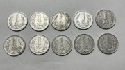 1 zł złoty 1949 - 1983 zestaw monet 10 szt.  