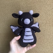 Pluszak smok na szydełku