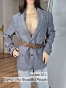 Klasyczna marynarka w kratę M L Drykorn For Beautiful People unisex