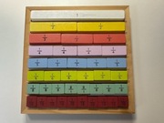 UŁAMKI drewniana układanka 