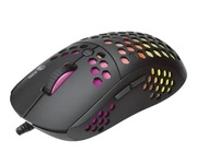 Mars Gaming MM55 czarna, RGB Chroma mysz, ultralekka 55 g, 12800 DPI HUANO