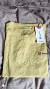 Berghaus żółty słonecznikowy t-shirt rozm 3XL jak 4XL nadruk na plecach 