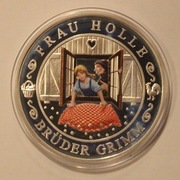 BAŚNIE BRACIM GRIMM - FRAU HOLLE - Pani Zima, Zamieć - SREBRO + CERTYFIKAT