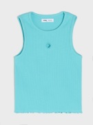 Koszulka bez rąkawów z prążkowanej dzianiny r 116