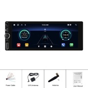 Radio 1din Android 12 2GB RAM 64GB ROM WiFi Bluetooth GPS