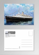 Statek transatlantyk Stefan Batory- pocztówka