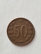 moneta 50 HALERZY * CZECHOSŁOWACJA * 1964