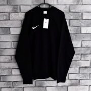 Bluza bez kaptura crewneck nike air Swoosh haft logo czarna black Tech