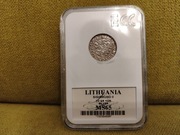 Półgrosz litewski 1548 moneta srebrna MS 65