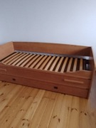 łóżko vox seria magellan kolor grusza dł 215 cm z podwójnym pojemnikiem.