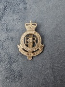 Oryginalna odznaka na czapkę armii brytyjskiej Królewska Akademia Wojskowa